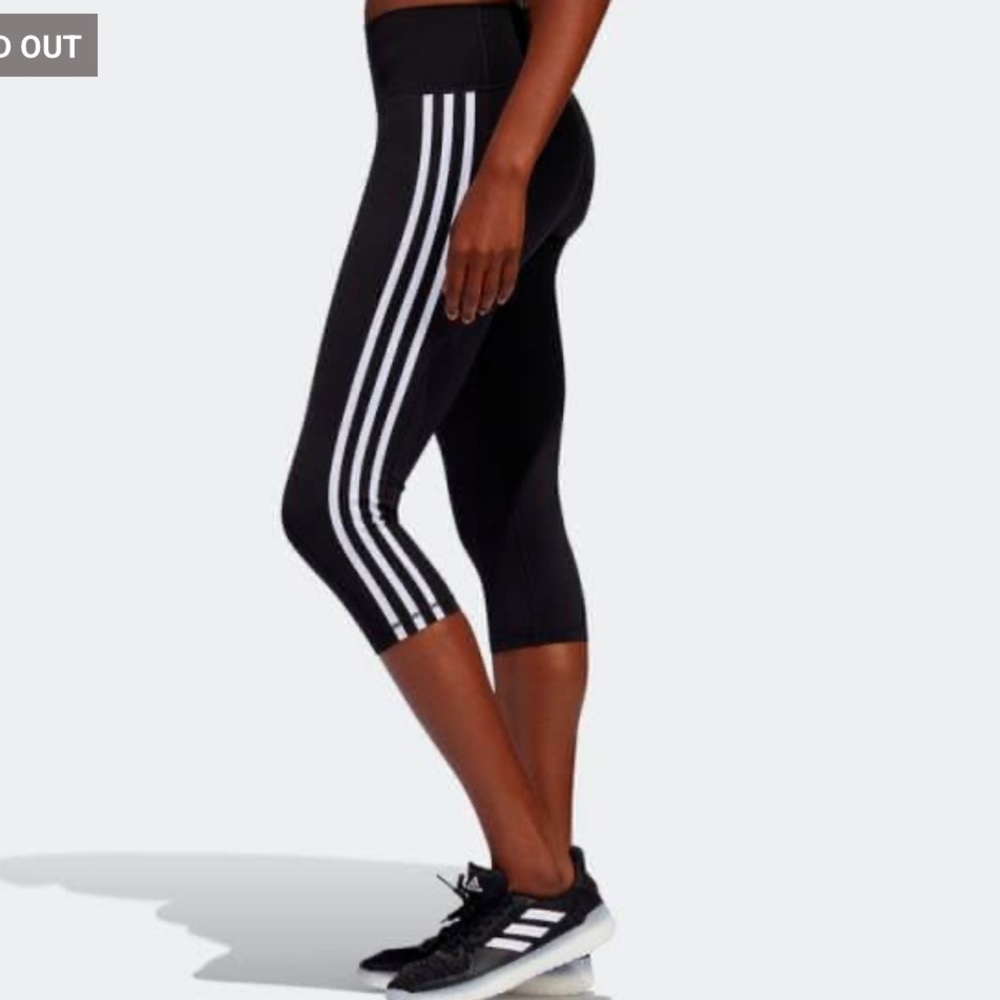 adidas Women’s BT 2.0 3-Stripes 3/4 Tights - Picture 2 of 7